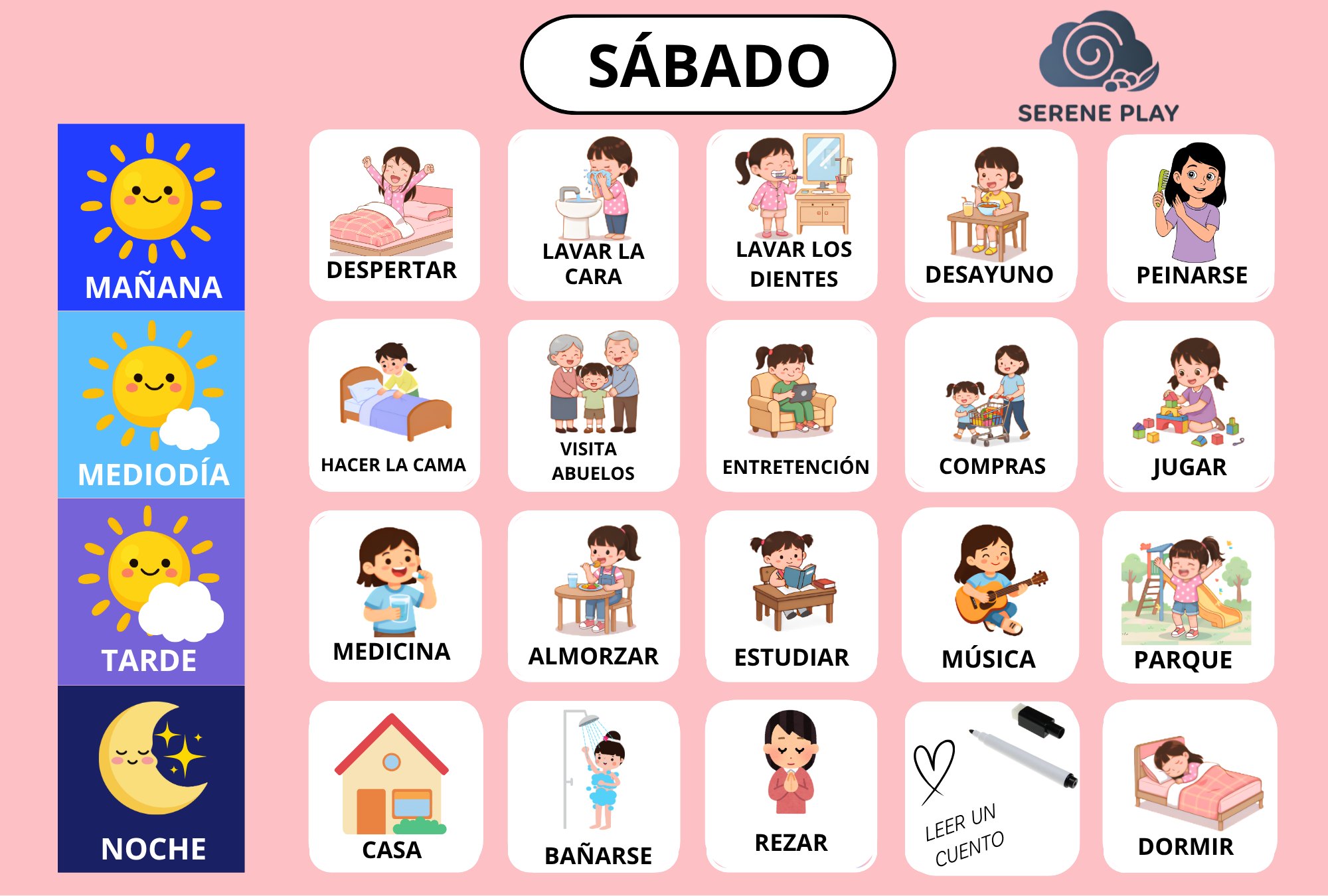 Calendario Magnético de rutinas